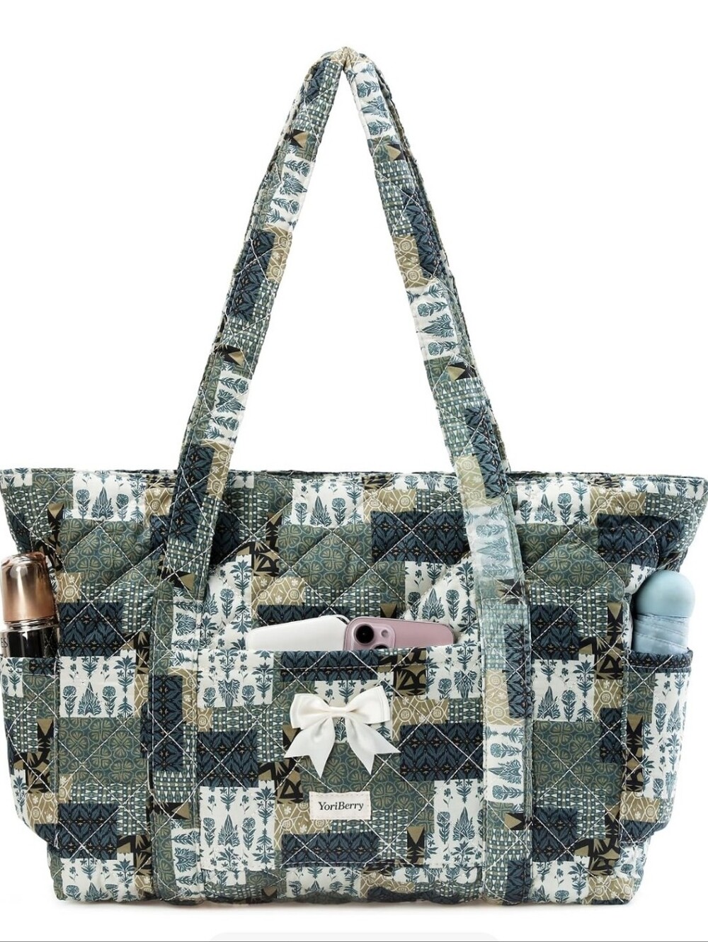 Yoriberry Quilted Tote Bag
